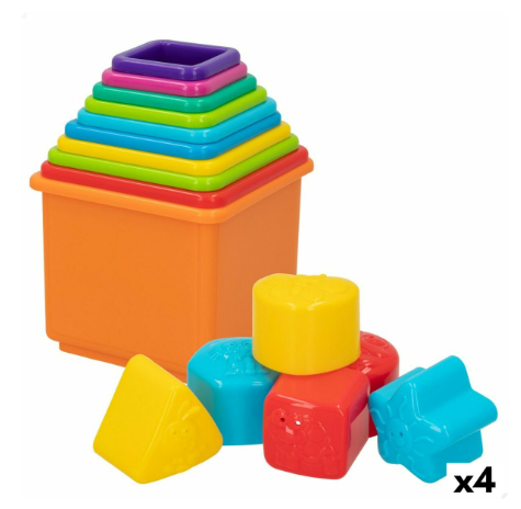 Stacking Blocks PlayGo 16 Pieces 4 Units 10,5 x 9 x 10,5 cm